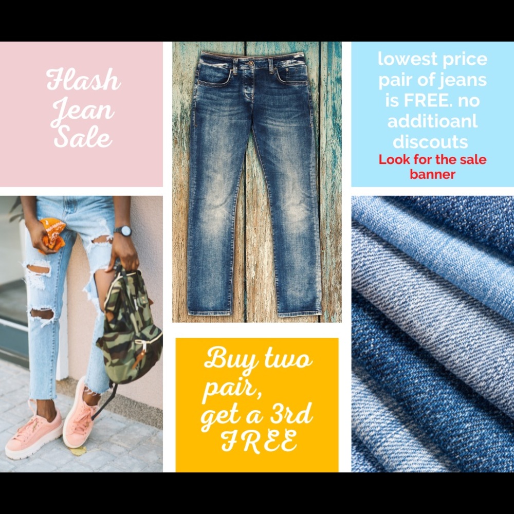 January Men’s Jeans sale.